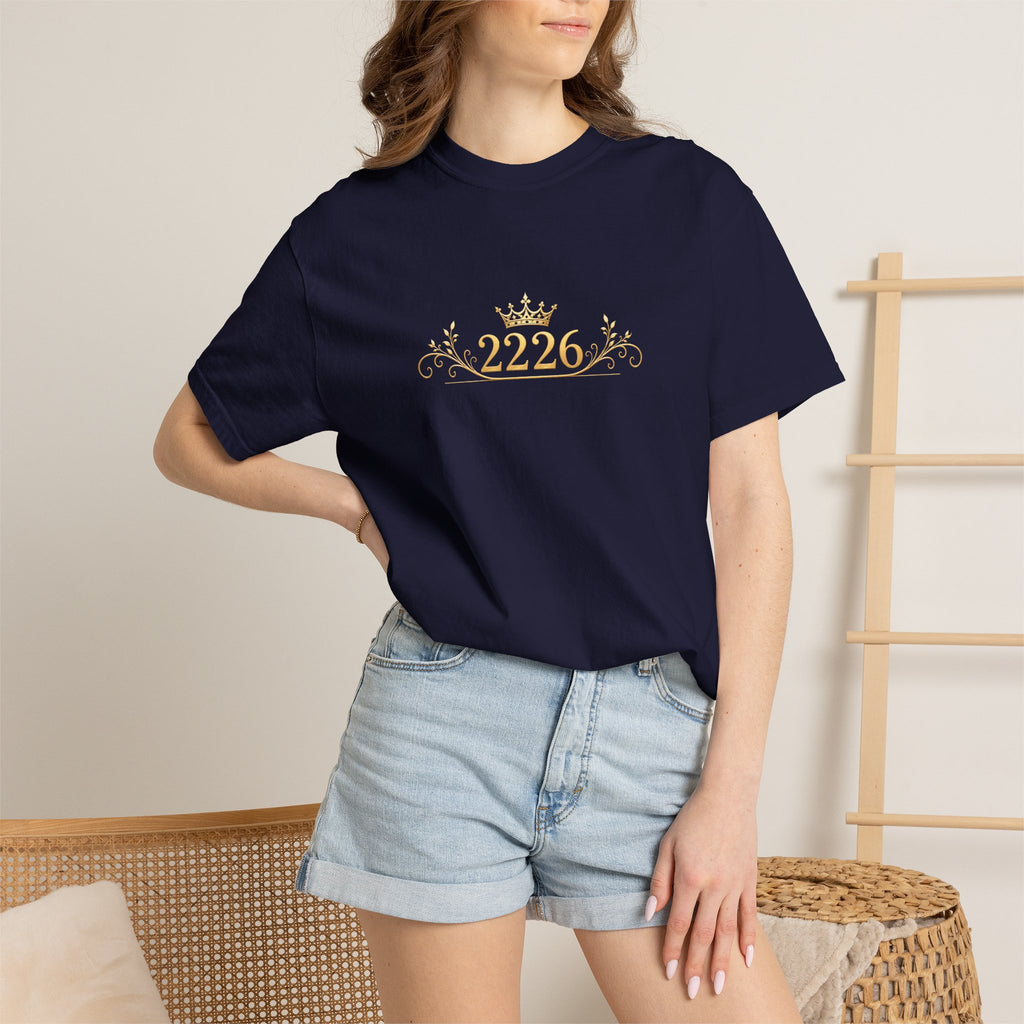 Royal Crest 2226 T-Shirt — Gold Crown Emblem Tee