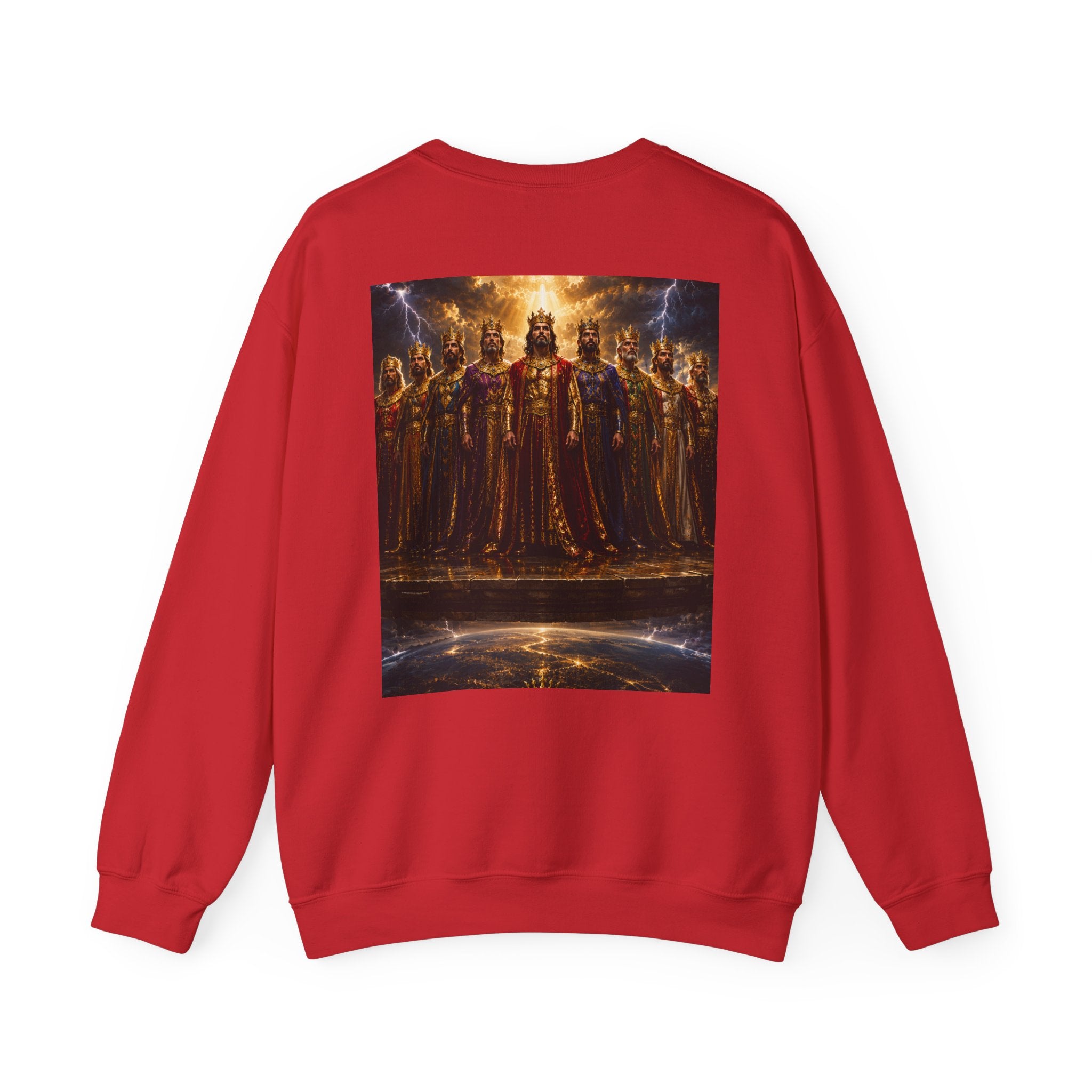 Royal Thrones Crewneck Sweatshirt — "Kings" Graphic Back Print