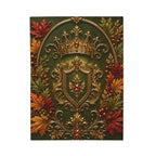 Regal Autumn Crest Velveteen Plush Blanket