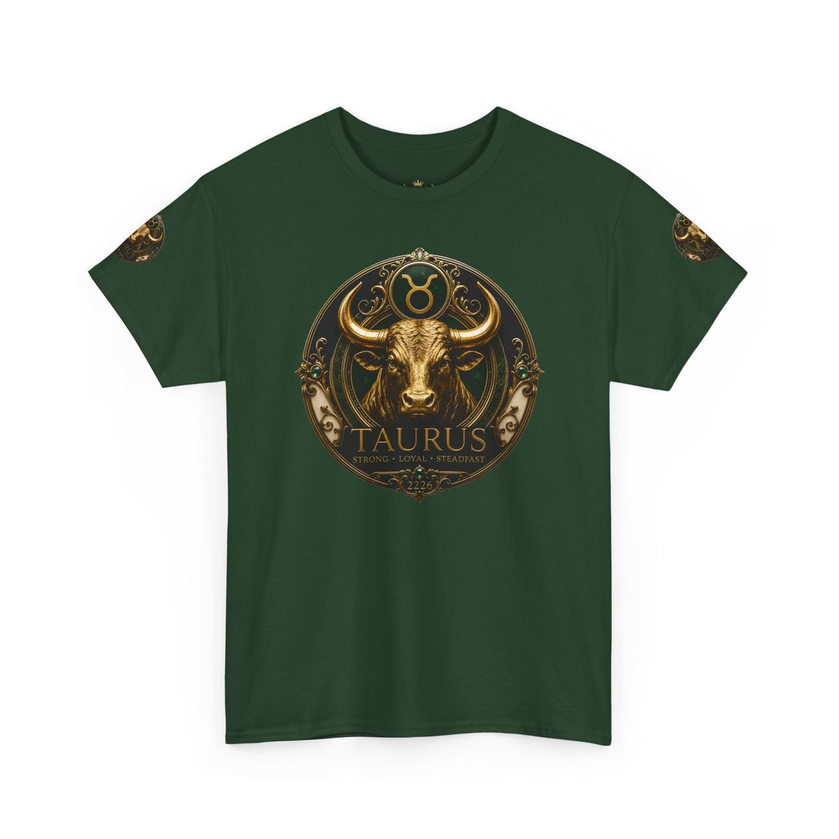 Taurus Zodiac T‑Shirt — Bull Astrology Graphic Tee (Taurus Symbol & Moon Design)