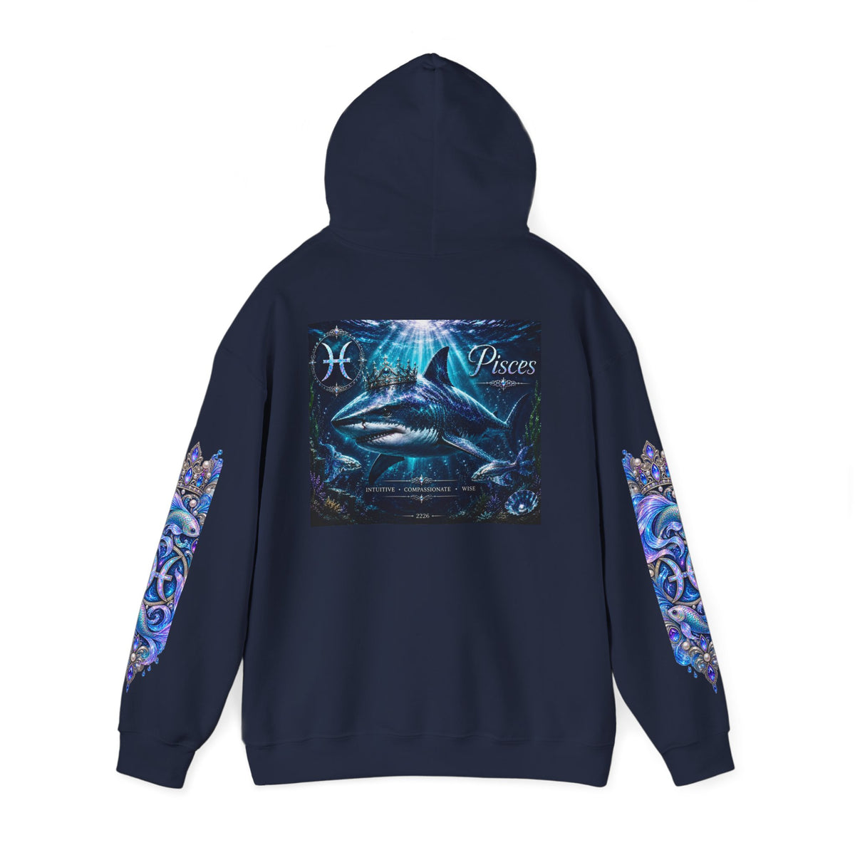 Pisces Hoodie - Astrological Pisces Fish Zodiac Graphic Sweatshirt