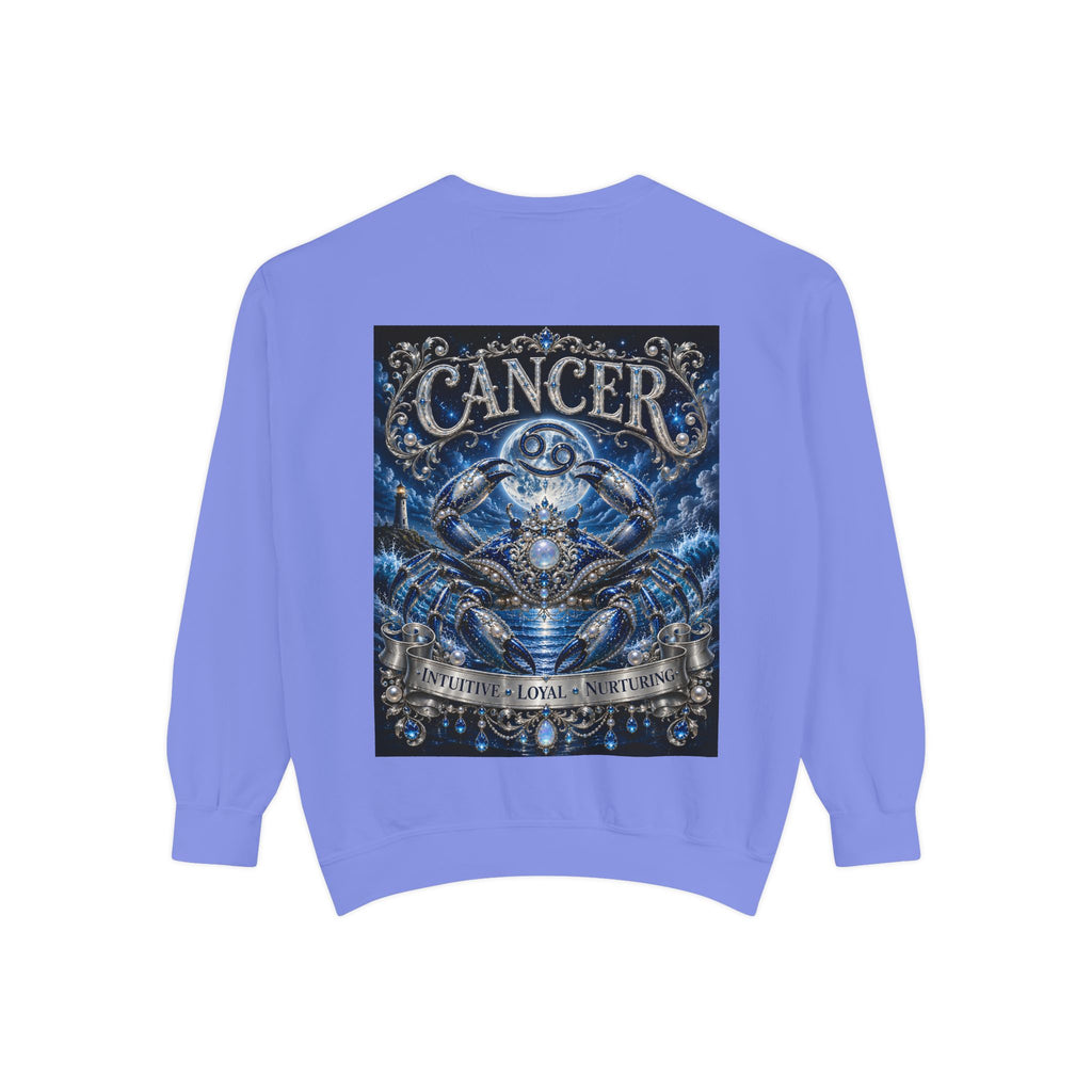 Cancer Zodiac Sweatshirt — Blue Crab Astrology Crewneck