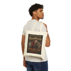 Spooktacular Revelation Halloween Tote Bag – Vintage Spooky Poster Canvas Tote