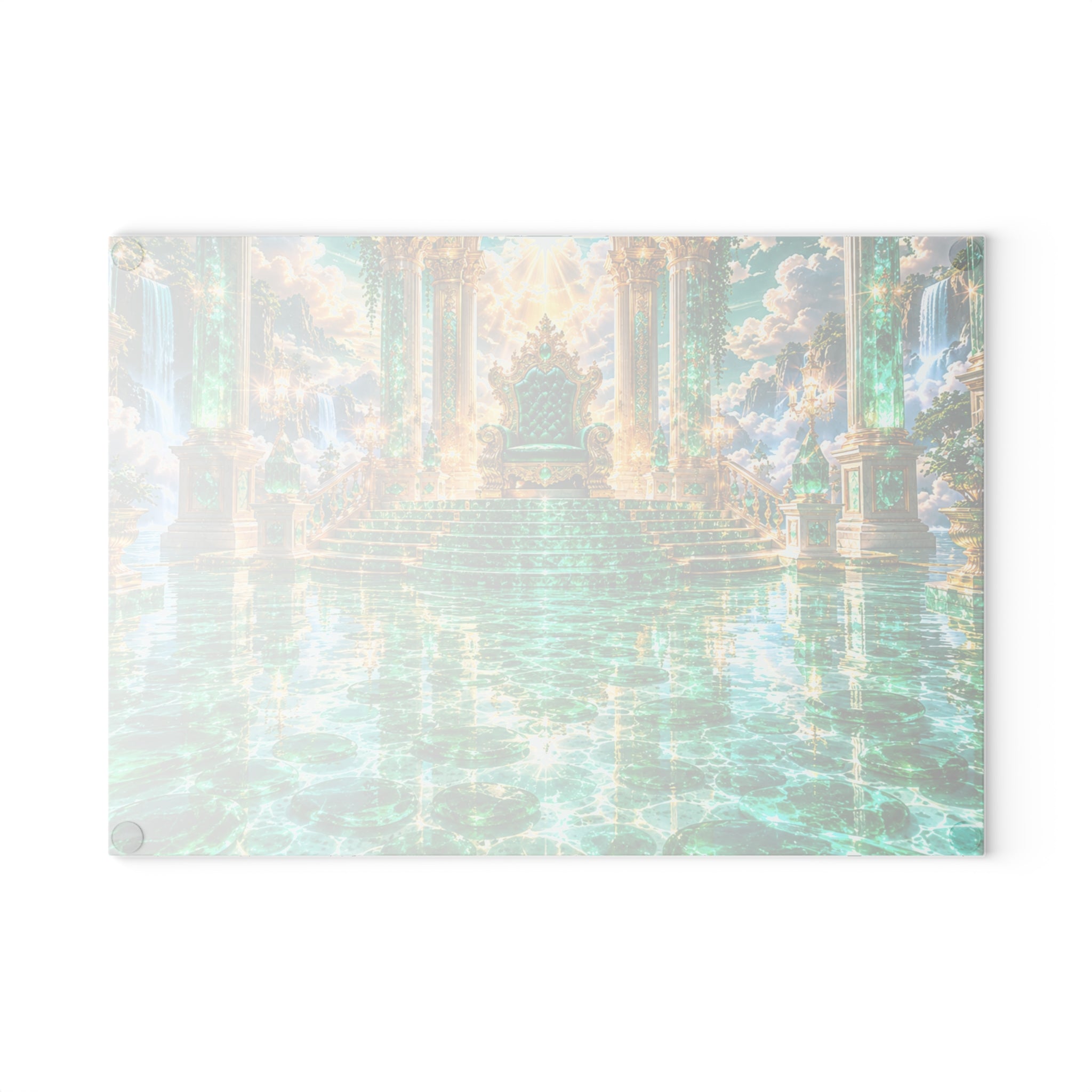 Glass Cutting Board — Emerald Palace Kitchen Board