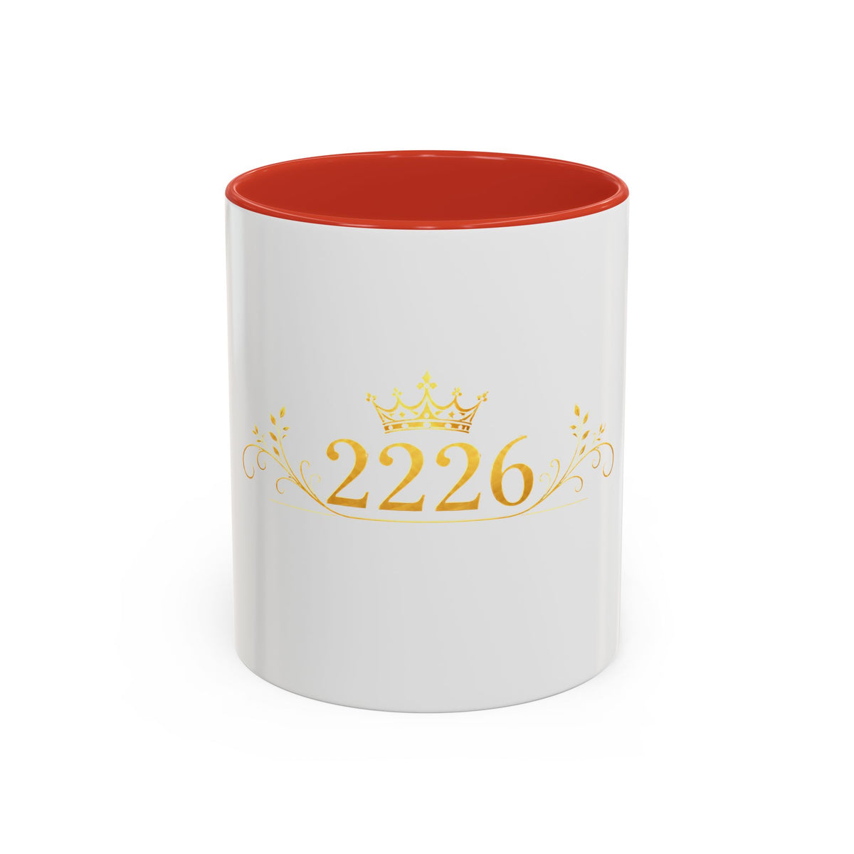 2226 Gold Crown Accent Coffee Mug — Elegant Number Keepsake (11/15oz)