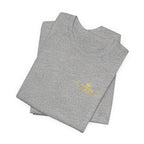 Minimal 2026 Embroidered Chest Tee — Casual White T-Shirt