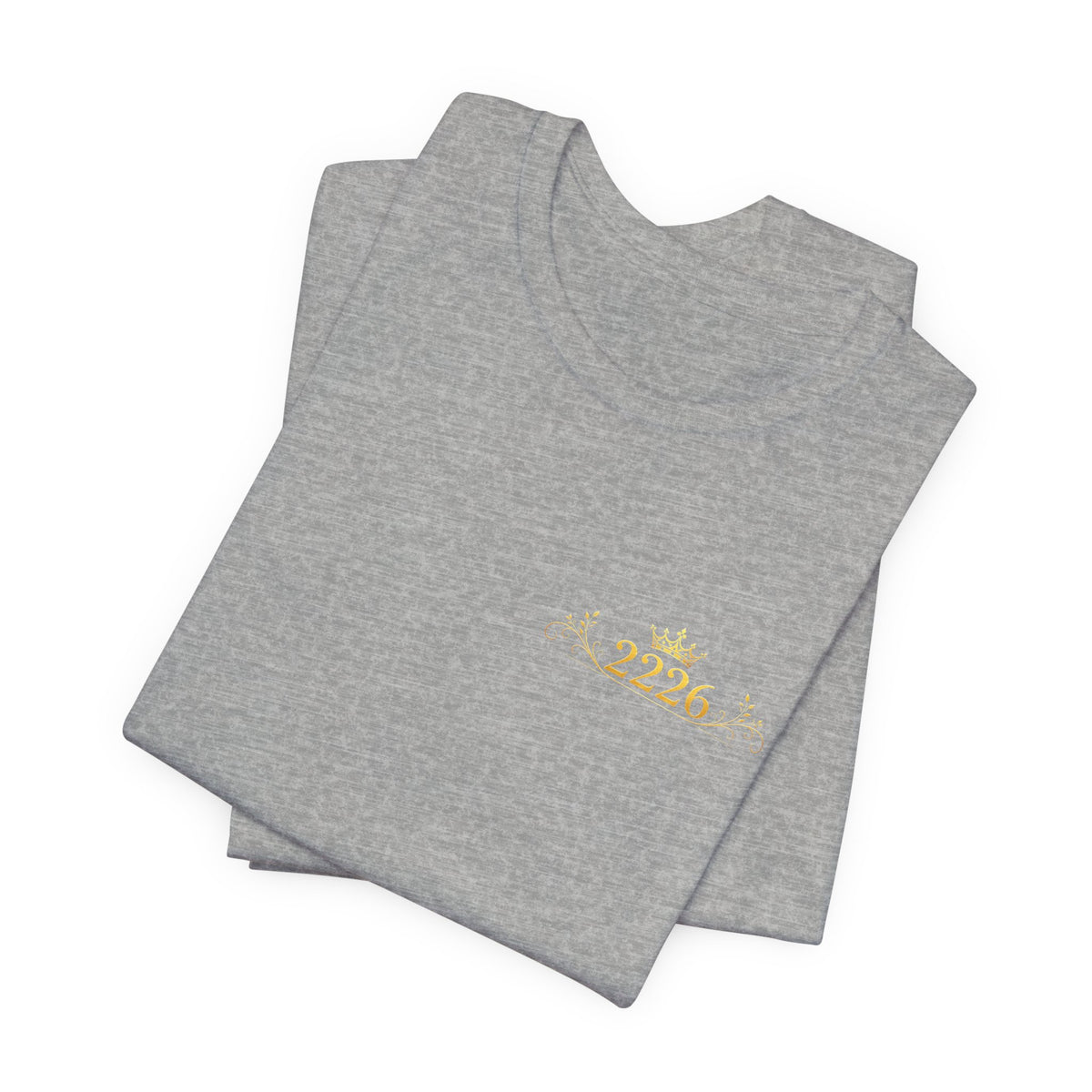 Minimal 2026 Embroidered Chest Tee — Casual White T-Shirt