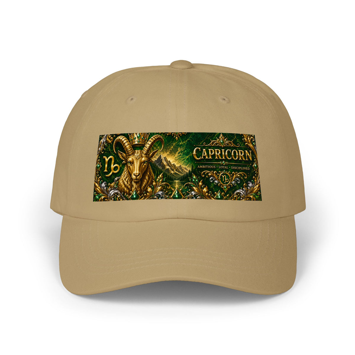 Capricorn Dad Hat — Zodiac Capricorn Goat Embroidered Baseball Cap