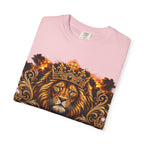 Kingdom Living Lion T-Shirt — Crowned Lion Faith Design (Matthew 6:33)