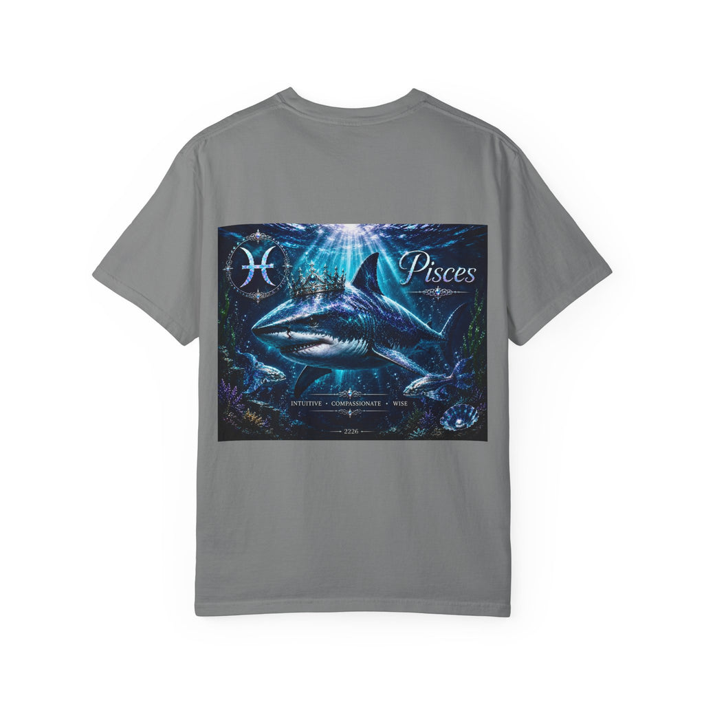 Pisces Zodiac T-Shirt — Illustrated Pisces Fish Astrology Tee
