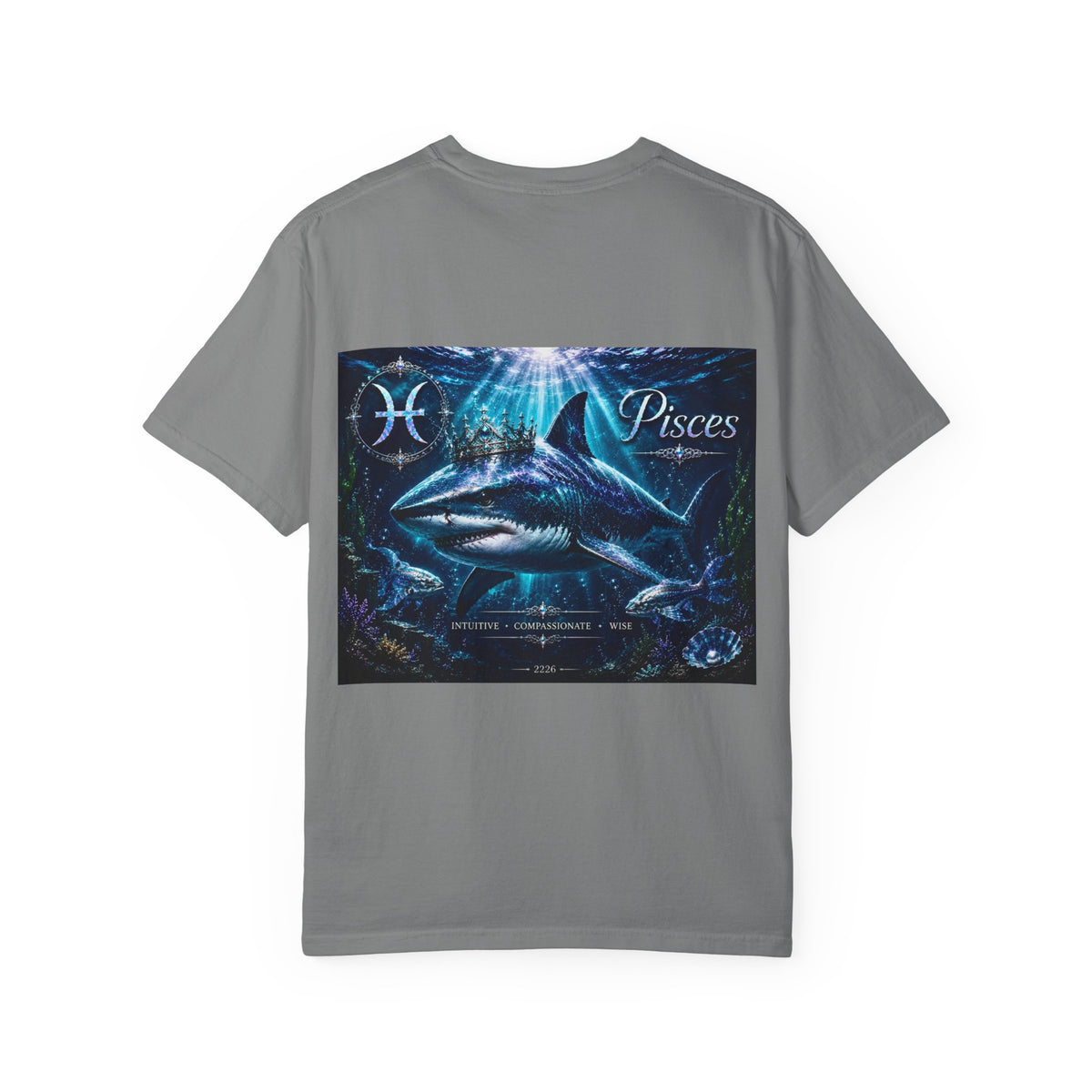 Pisces Zodiac T-Shirt — Illustrated Pisces Fish Astrology Tee