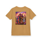 Kids Brown Unicorn Tee — Rainbow Fantasy Magical Horse Shirt
