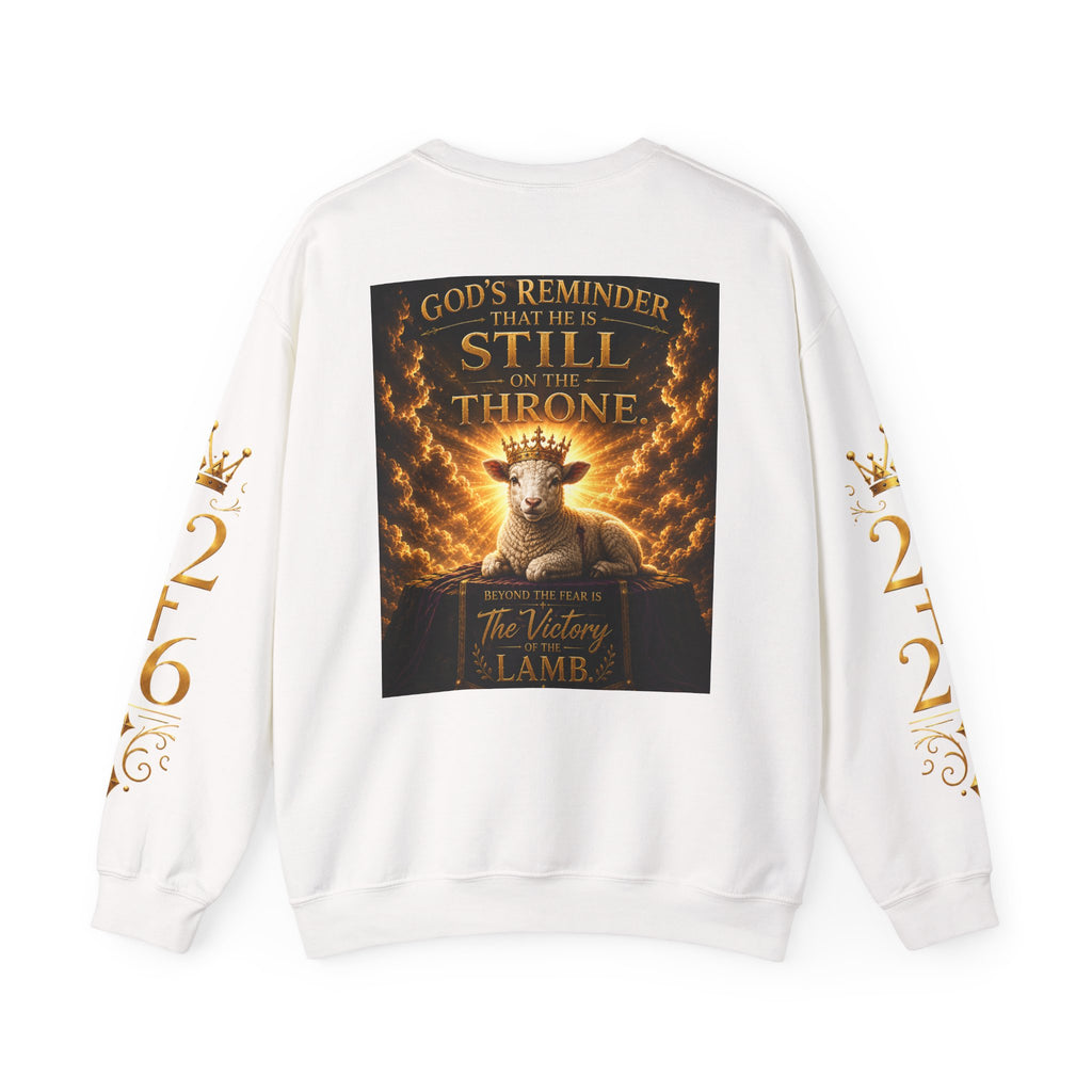 Christian Halloween Crewneck Sweatshirt — "Spooktacular" & Victory Lamb Graphic