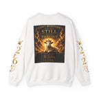 Christian Halloween Crewneck Sweatshirt — "Spooktacular" & Victory Lamb Graphic