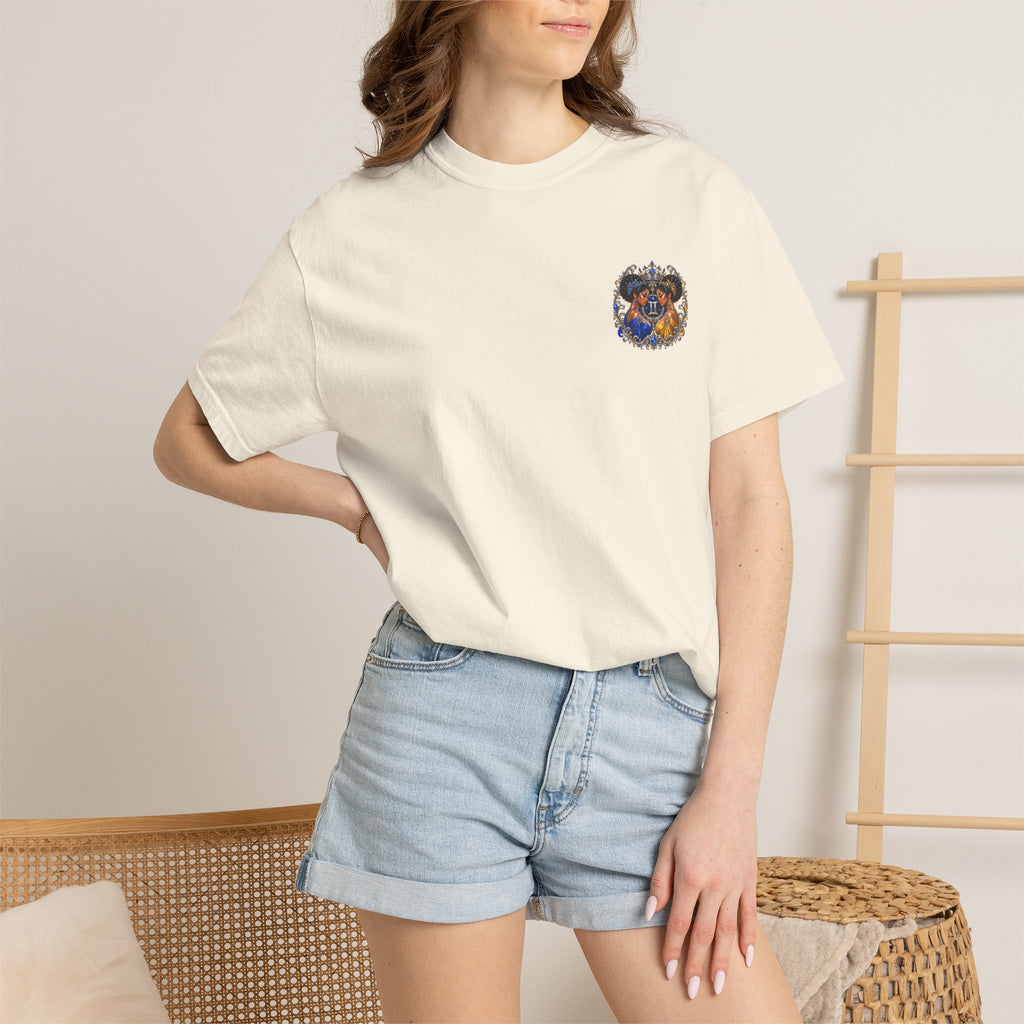 Gemini Zodiac T-Shirt — Twin Goddesses Astrology Graphic Tee