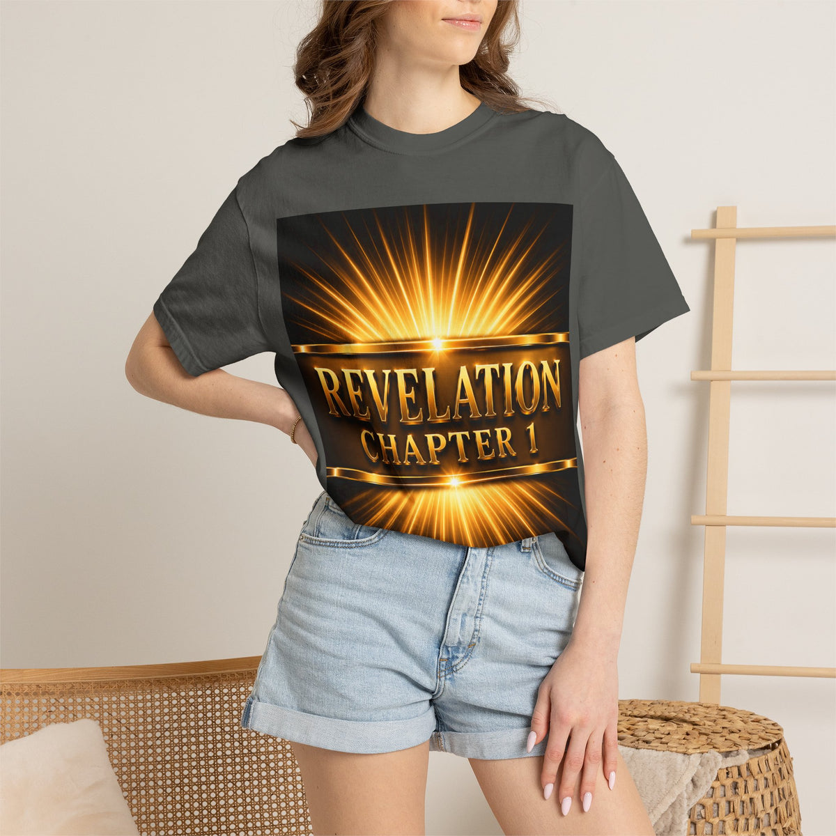 Revelation Chapter 1 T-Shirt — Glorious Jesus Radiant Christian Graphic Tee