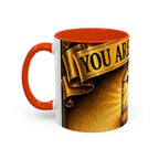 You Are Not Alone Christian Mug — Communion Cross & Bread Chalice Coffee Cup