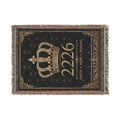 Royal Crown 2226 Woven Blanket — Luxury Decorative Throw for Home & Gift