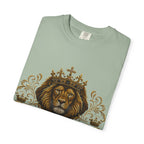 Kingdom Living Lion T-Shirt — Inspirational Christian Cross Floral Tee