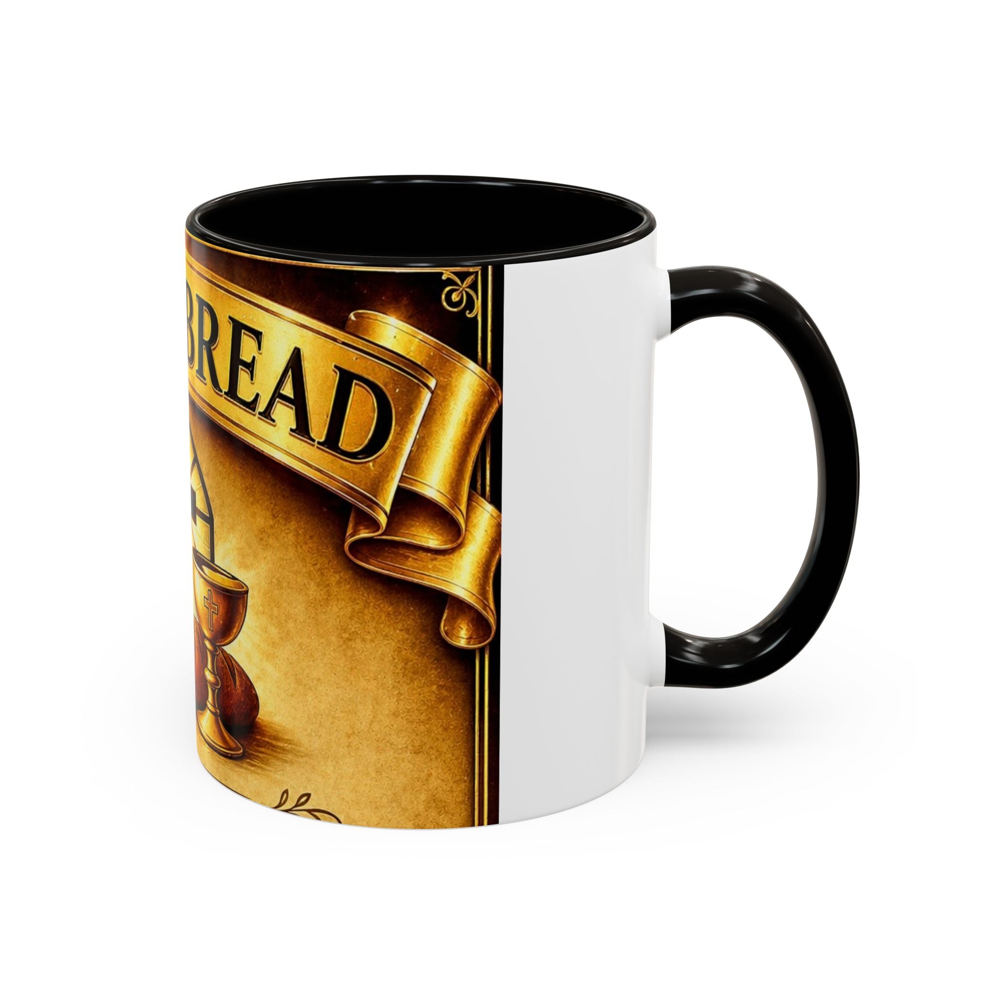 Daily Bread Coffee Mug — Christian Cross & Communion 11oz/15oz