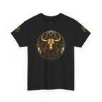 Taurus Zodiac T‑Shirt — Bull Astrology Graphic Tee (Taurus Symbol & Moon Design)