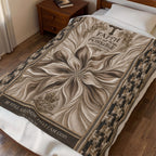 Faith Quote Velveteen Plush Blanket — "Faith Makes All Things Possible" Inspirational Throw