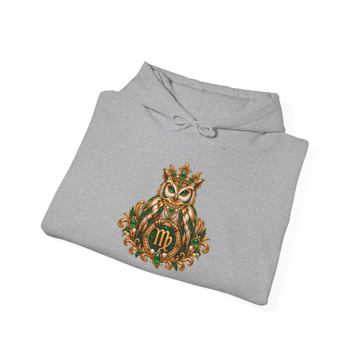 Virgo Owl Zodiac Hoodie — Floral Astrology Pullover