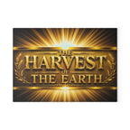 Glass Cutting Board – "The Harvest of the Earth" Golden Sunburst Decorative Chopping Board