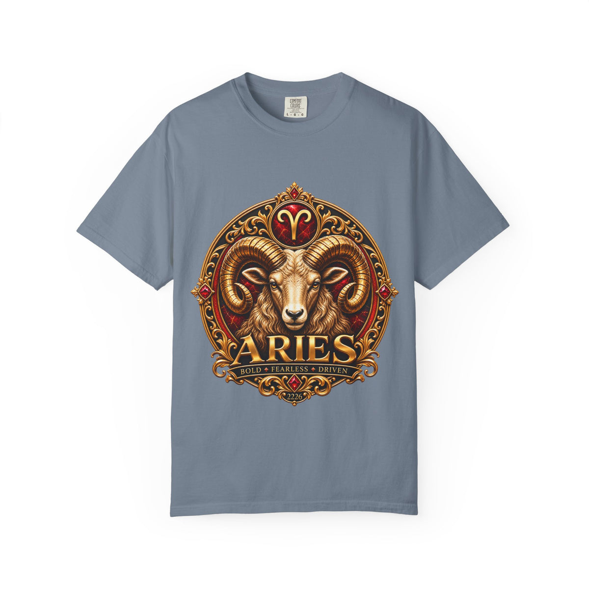 Aries Ram Zodiac T-Shirt — Bold Gold Astrology Tee