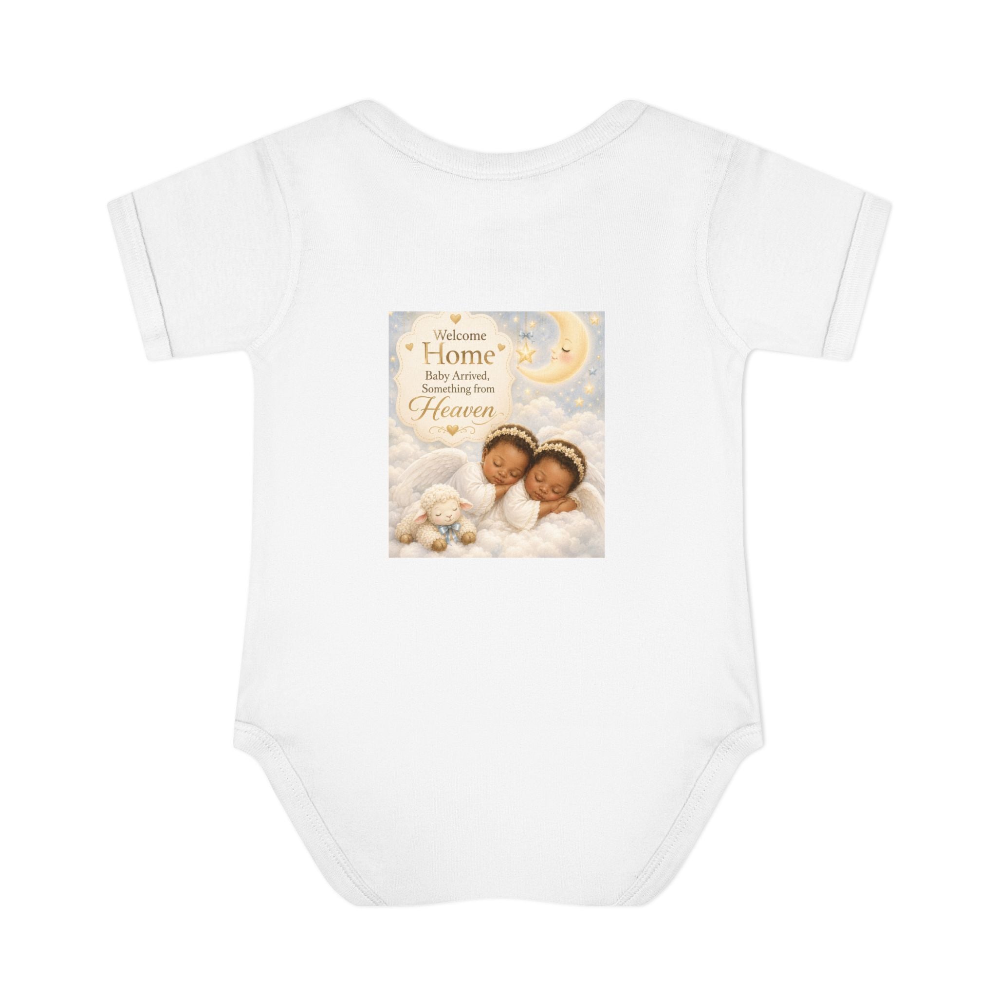 Infant Bodysuit "Welcome Home" Baby Angel Memorial Design