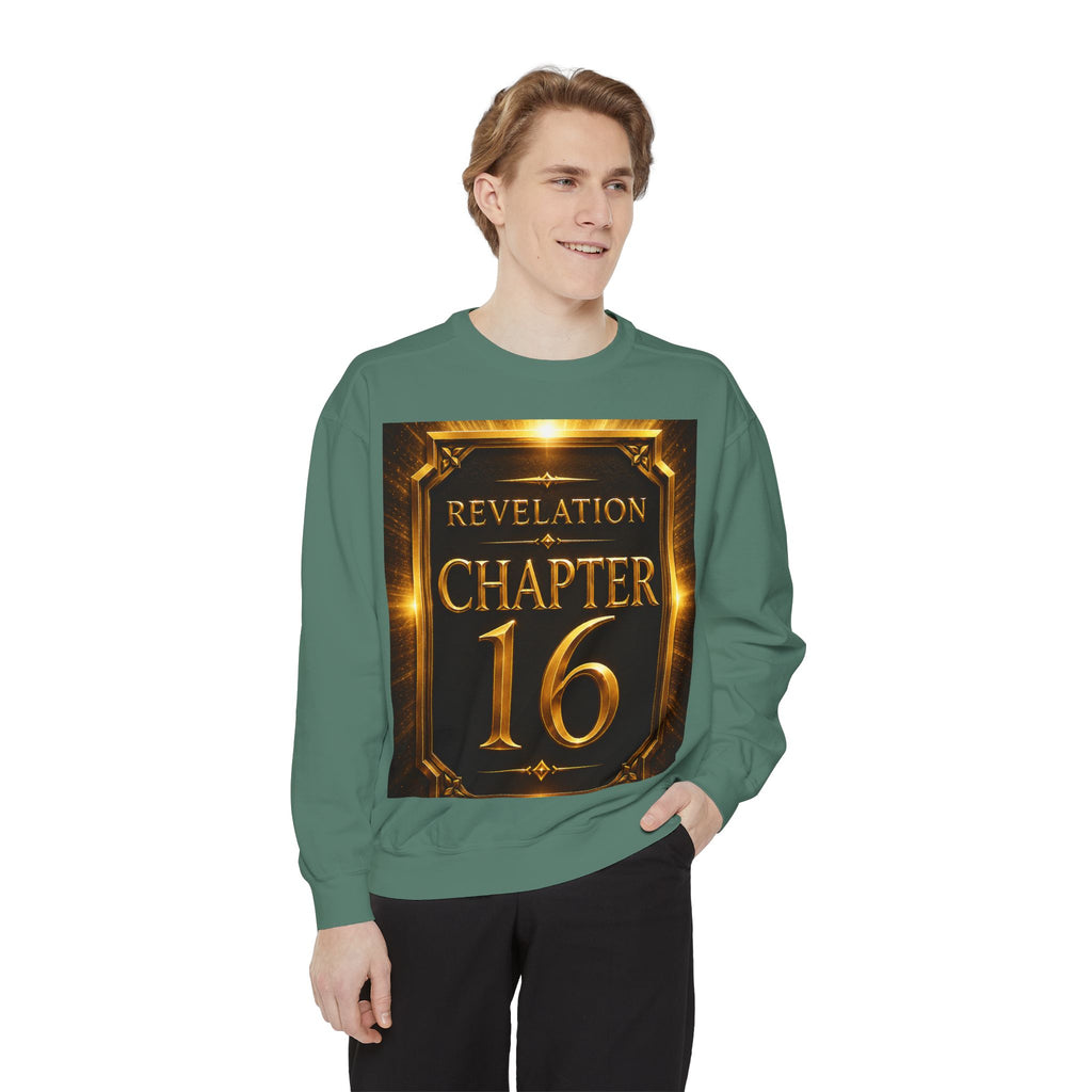 Revelation Chapter 16 Sweatshirt — "Judgment Begins" Apocalyptic Graphic