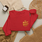 Built Right Crewneck Sweatshirt — "Built Right: Beautiful Brilliant" Gold Graphic