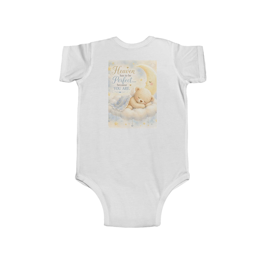 Infant Bodysuit - "Heaven Must Be Missing You" Baby Sleeping Bear Onesie