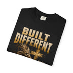 Built Different Christian Lion T-Shirt — "Built Right, Beautiful, Brilliant" Inspirational Faith Tee