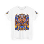 Gemini Zodiac Tee — Bold Royal Twin Astrology T‑Shirt