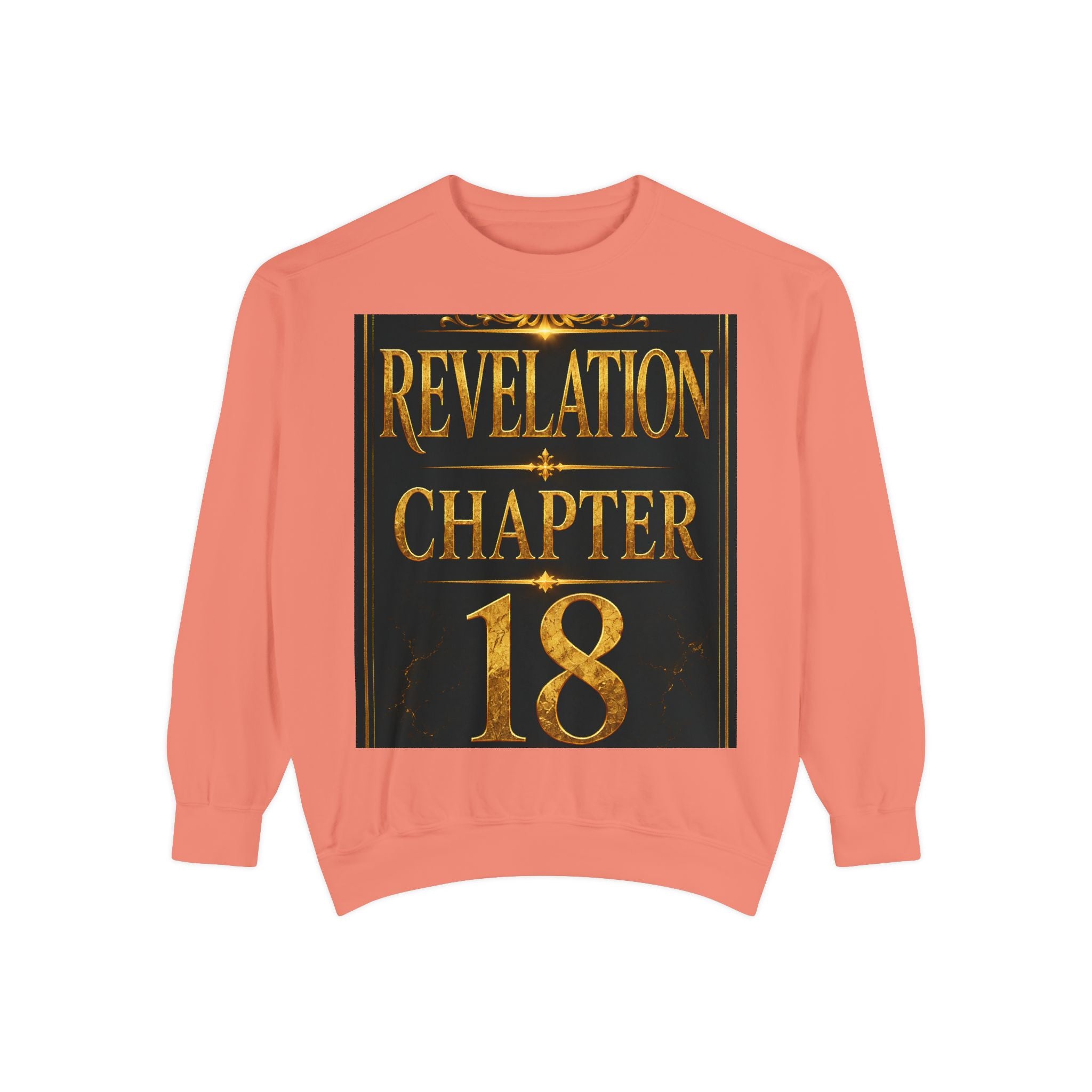 Revelation Chapter 18 Sweatshirt - Angelic Apocalyptic Graphic Crewneck