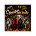Revelation Spooktacular Kiss-Cut Sticker — Halloween Horsemen Horror Design