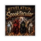 Revelation Spooktacular Kiss-Cut Sticker — Halloween Horsemen Horror Design