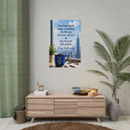 Motivational City View Poster – "Your hard work today is building the life you dream about"