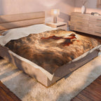 Jesus Ascension Velveteen Plush Blanket — Faith-Inspired Religious Throw for Easter & Comfort