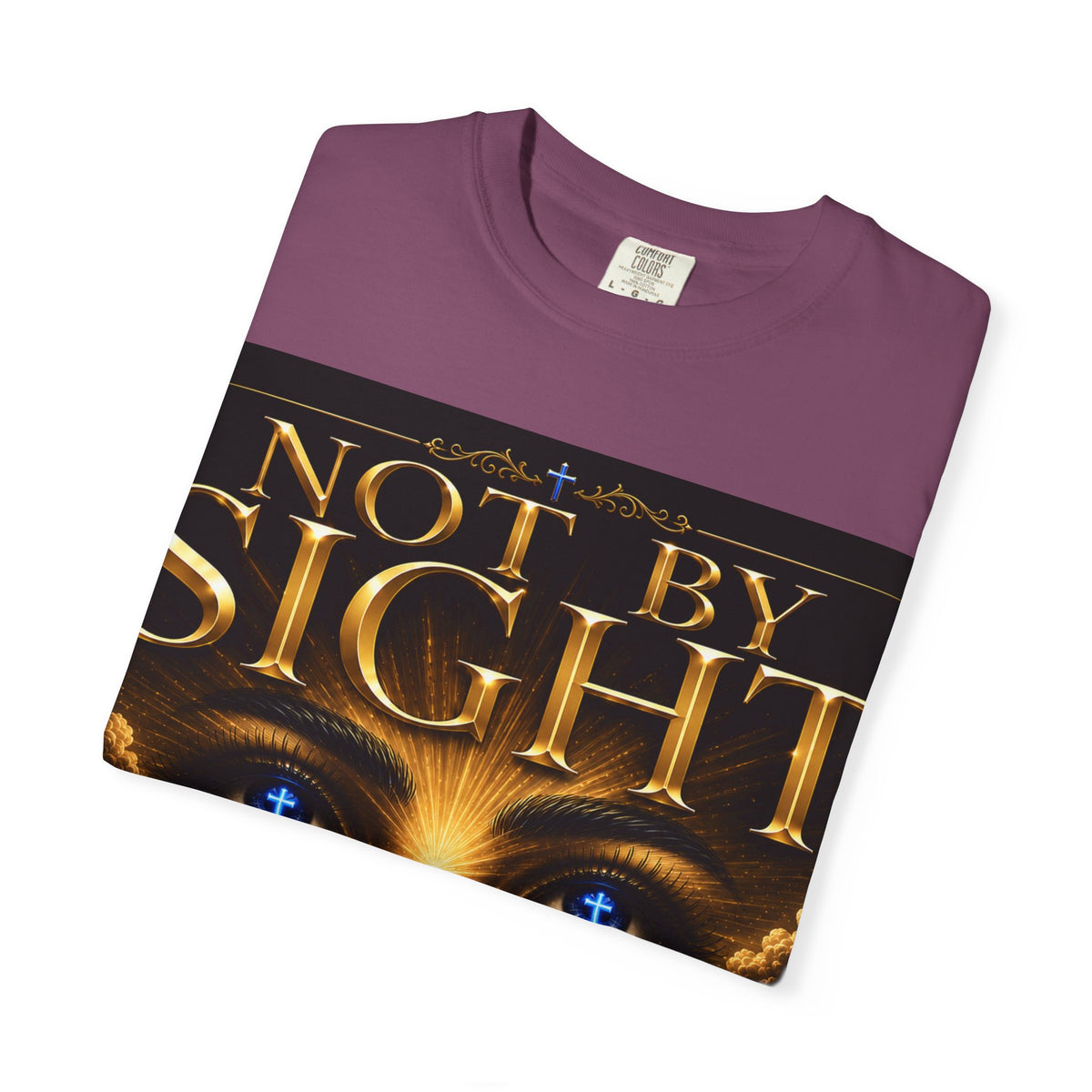 Not By Sight / Walk By Faith T‑Shirt — Christian Faith Graphic Tee