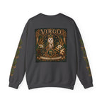 Virgo Zodiac Crewneck Sweatshirt — Owl Virgo Astrology Sweatshirt