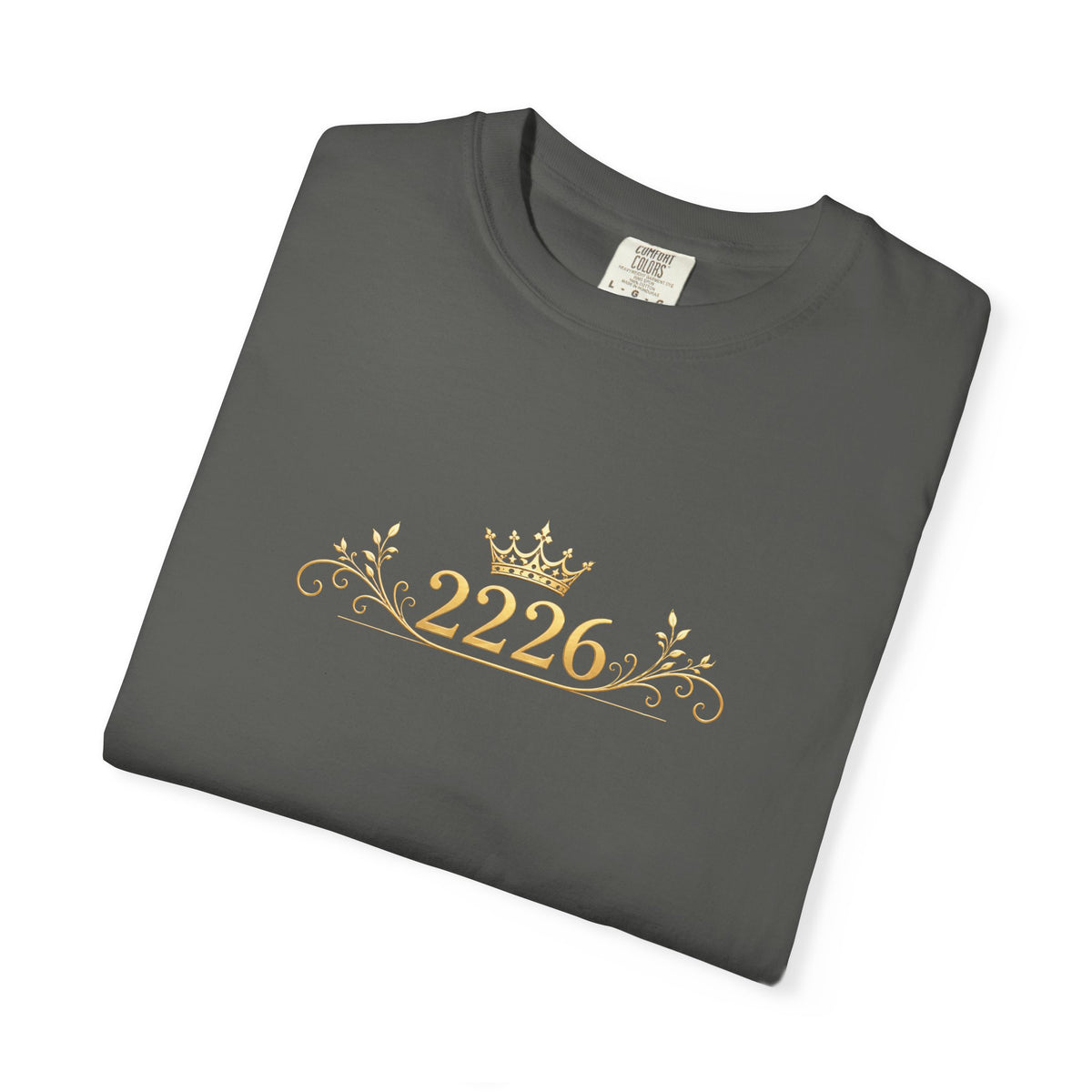 Royal Crest 2226 T-Shirt — Gold Crown Emblem Tee