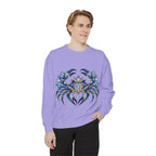 Cancer Zodiac Sweatshirt — Blue Crab Astrology Crewneck