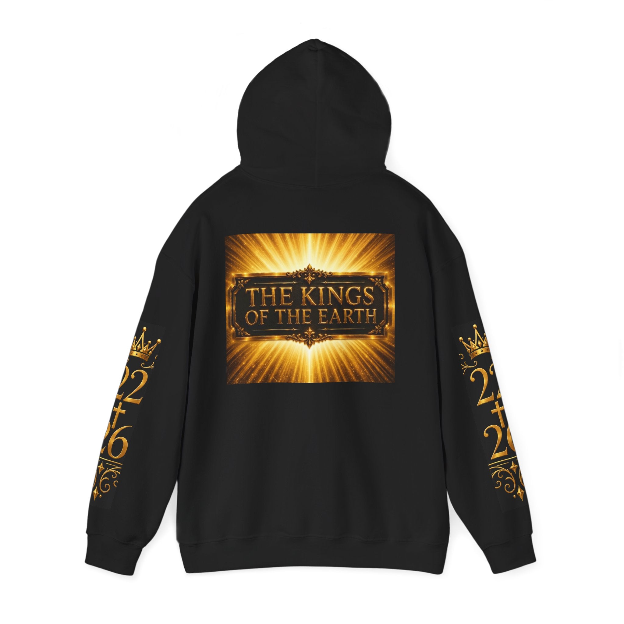 The Kings of the Earth Hoodie — Gold Radiant Graphic Sweatshirt