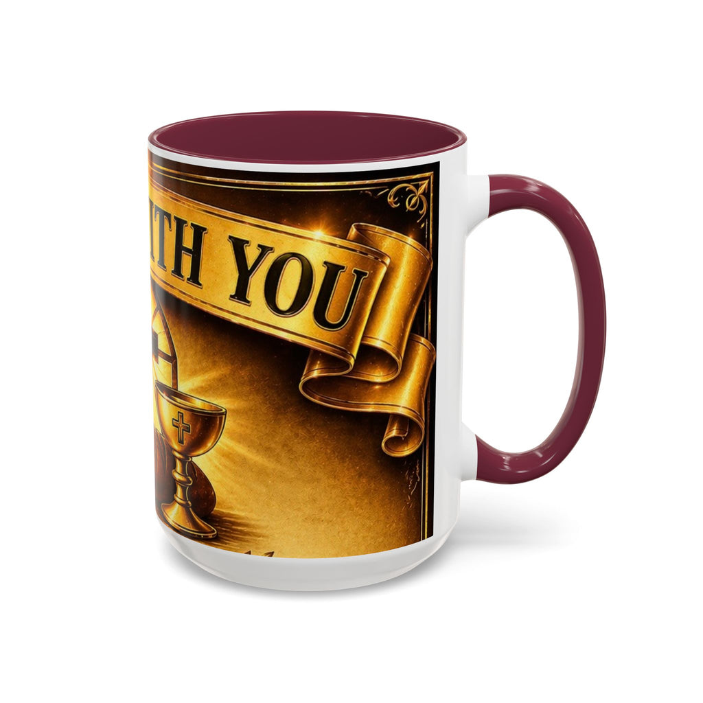Inspirational Communion Mug — "God Is With You" Christian Coffee Cup