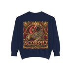 Scorpio Zodiac Sweatshirt — Regal Gold Scorpion Astrological Crewneck