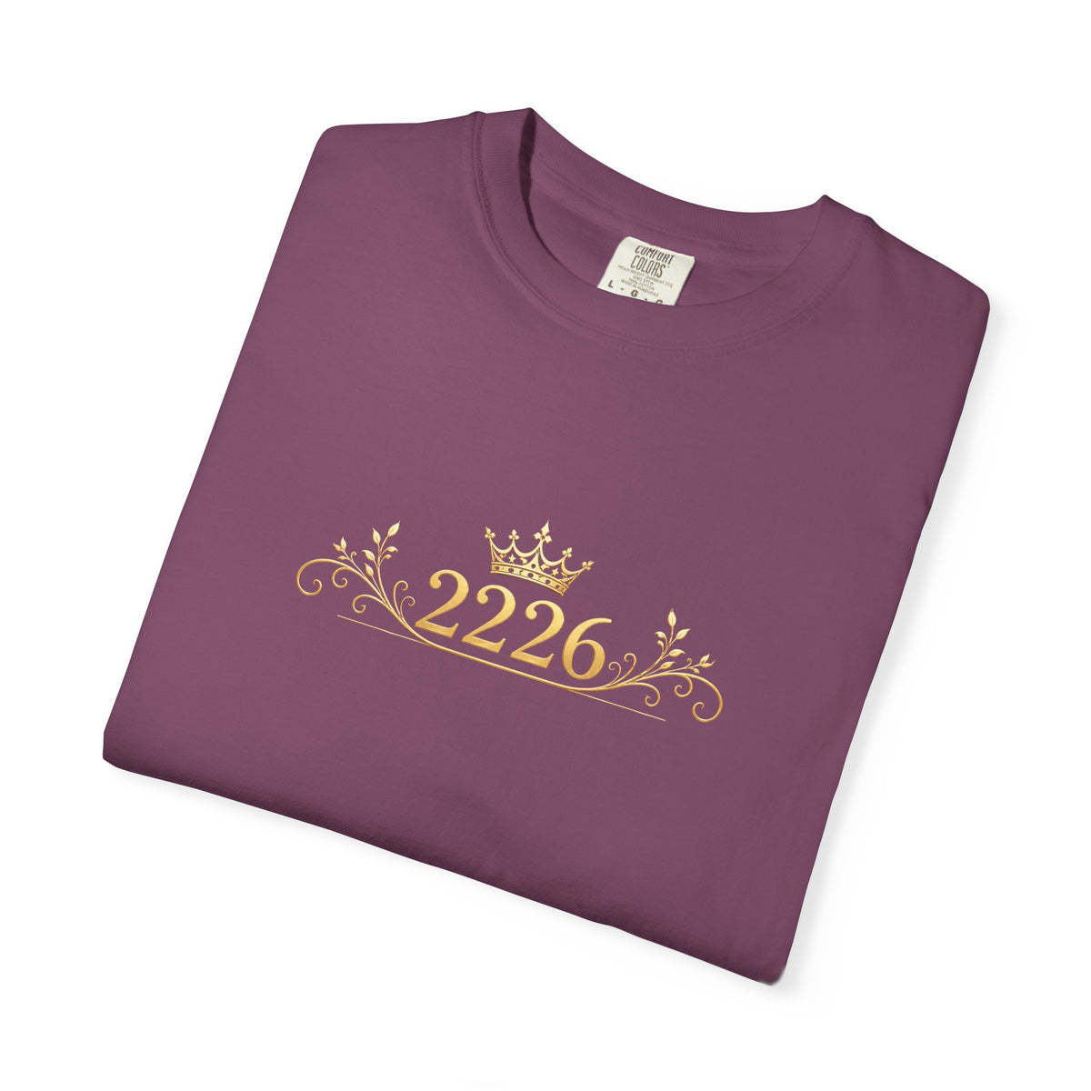 Royal Crest 2226 T-Shirt — Gold Crown Emblem Tee