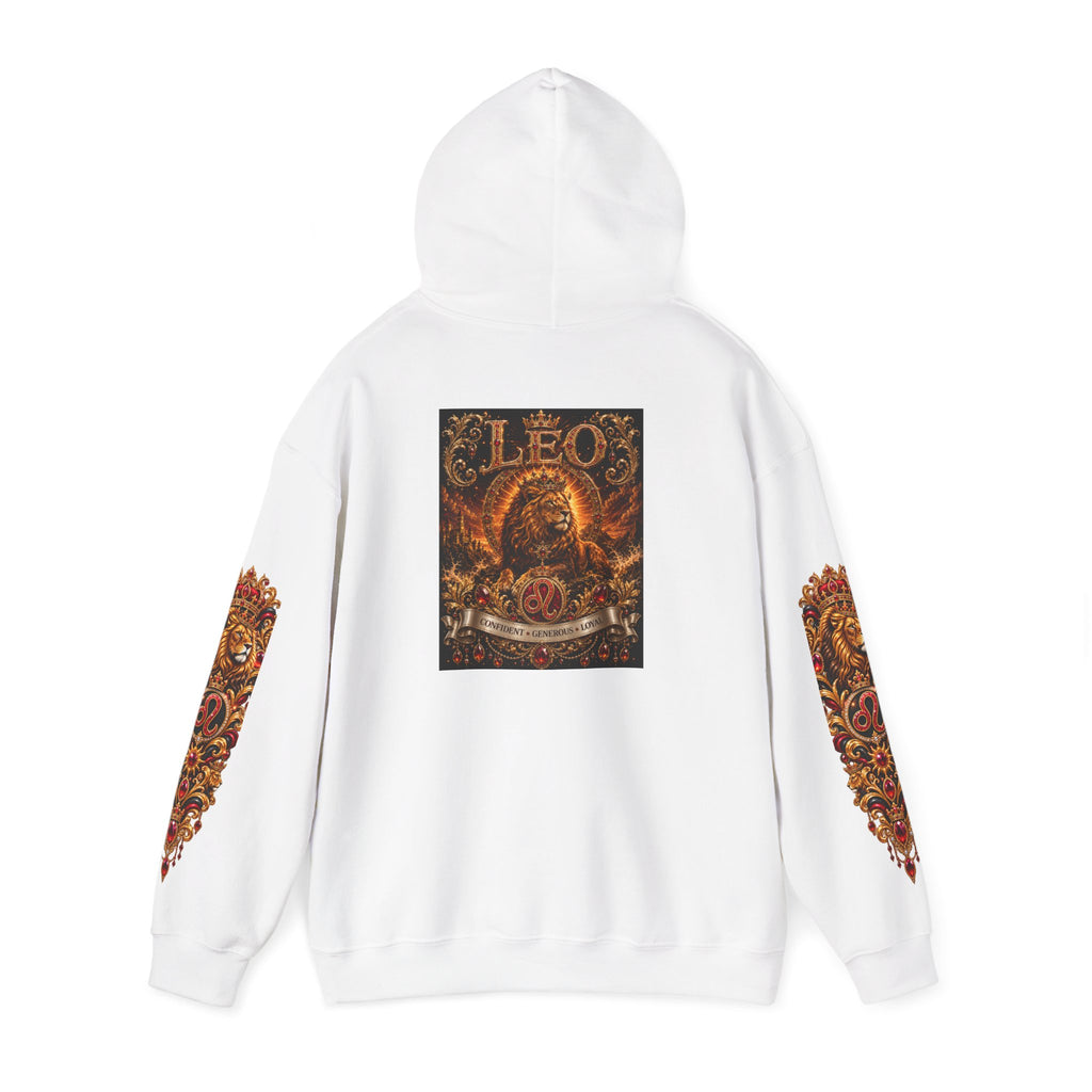 Ornate Lion Hoodie – Regal Baroque Lion Graphic Hooded Sweatshirt