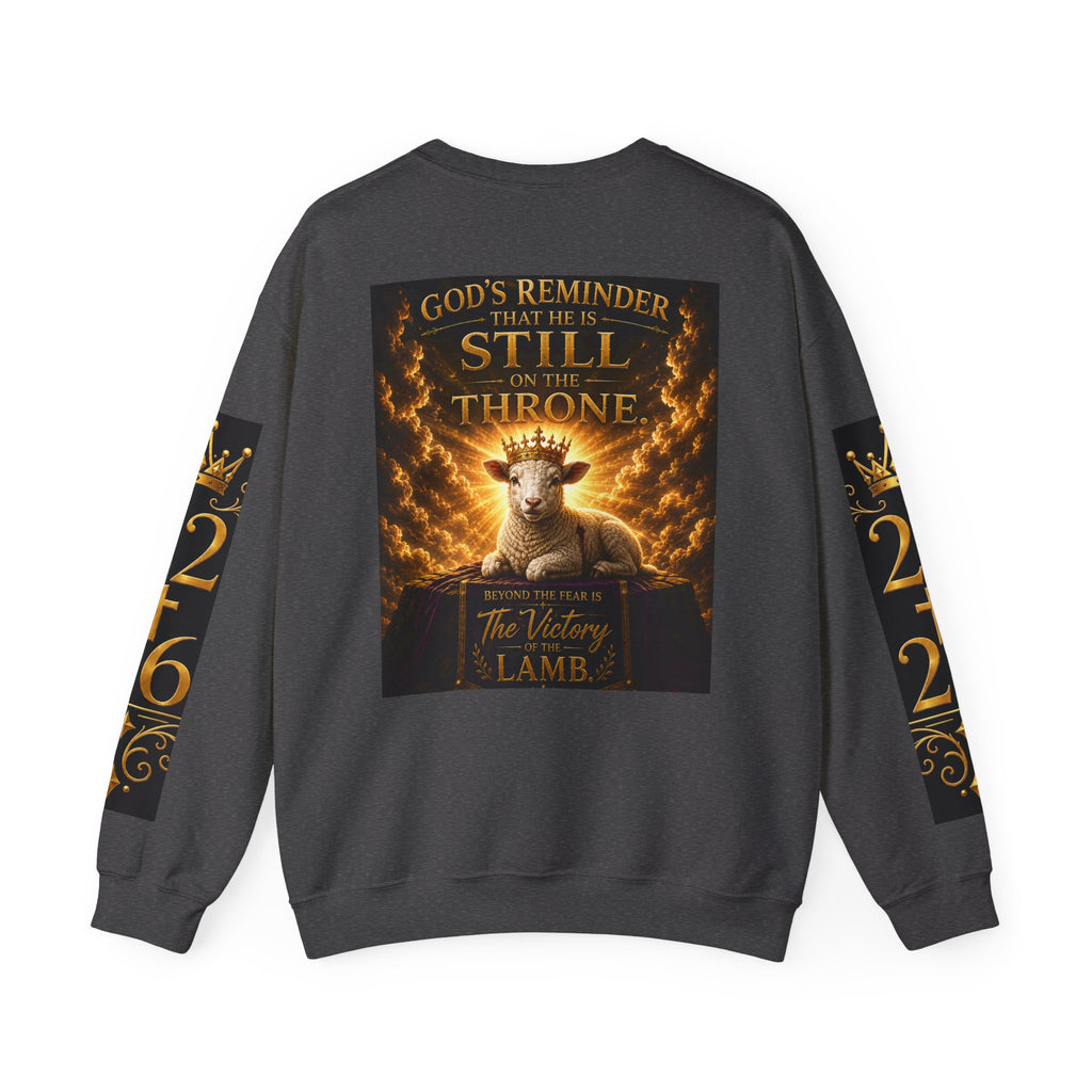 Religious Halloween Crewneck Sweatshirt — "Spooktacular" & "Still on the Throne" Graphic